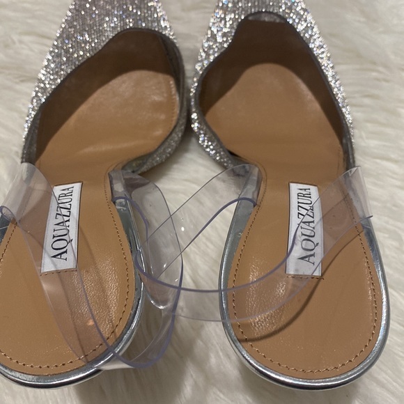 Aquazzura So‎ Nude Crystal Plexi Pump - Picture 7 of 16